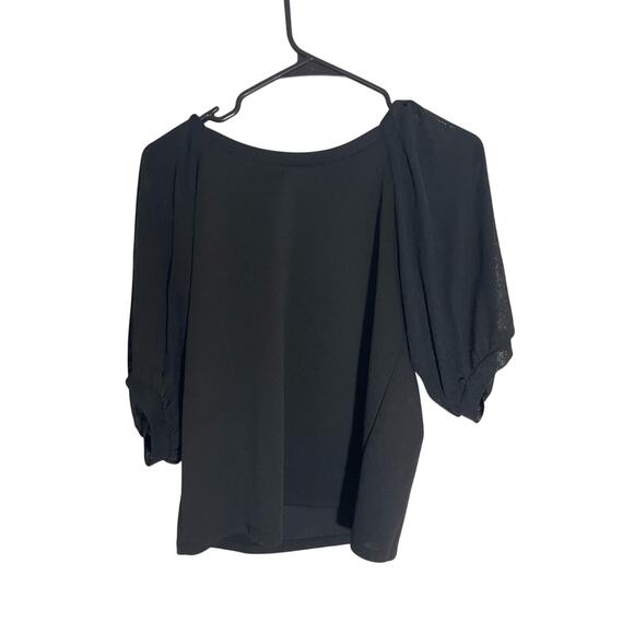 NWT Short Sleeve Mesh XS Banana Republic Top Grunge Emo Whimsy Goth Corporate - Picture 1 of 6